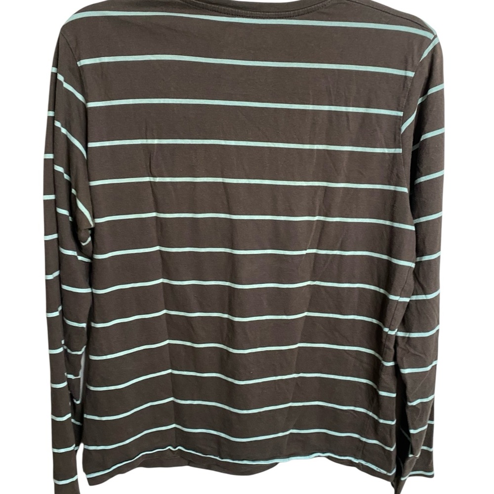 Zara Brown and White Striped Top - Picture 7 of 7